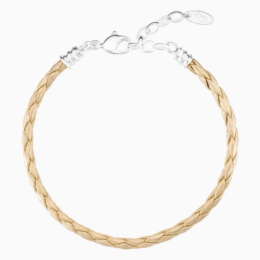 Chamilia Metallic Gold Braided Leather bracelet